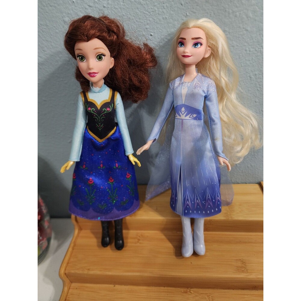 Disney Frozen Elsa & Anna Dolls Fashion Dolls With Dresses & Boots Hasbro 2015